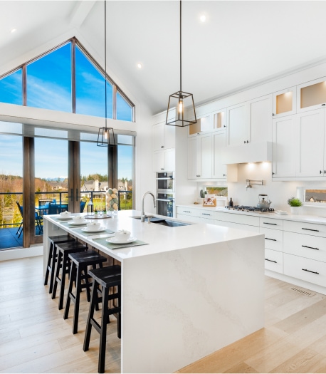 Sponsorship & Advertising White interior of a manufactured home