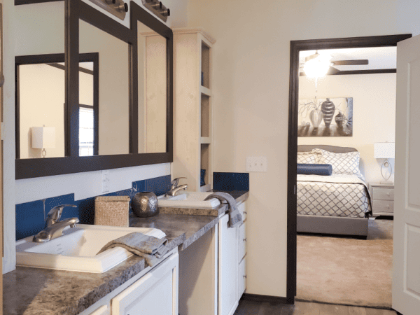 Bathroom of a manufactured home