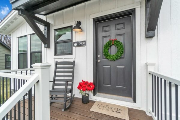 Porch of manufactured home