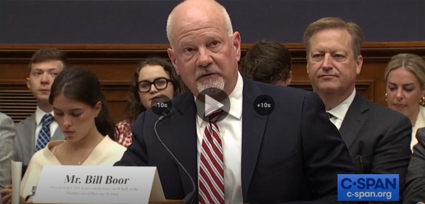 Bill Boor Testifying