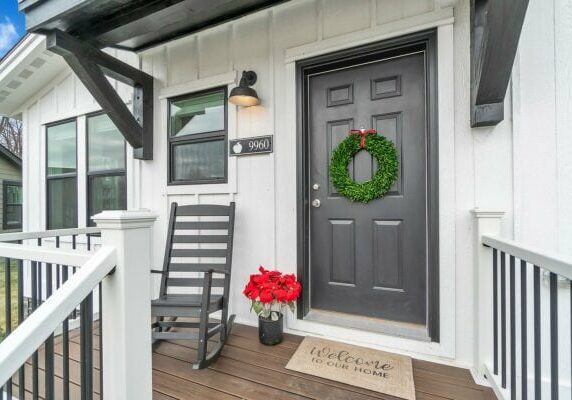 Porch of manufactured home